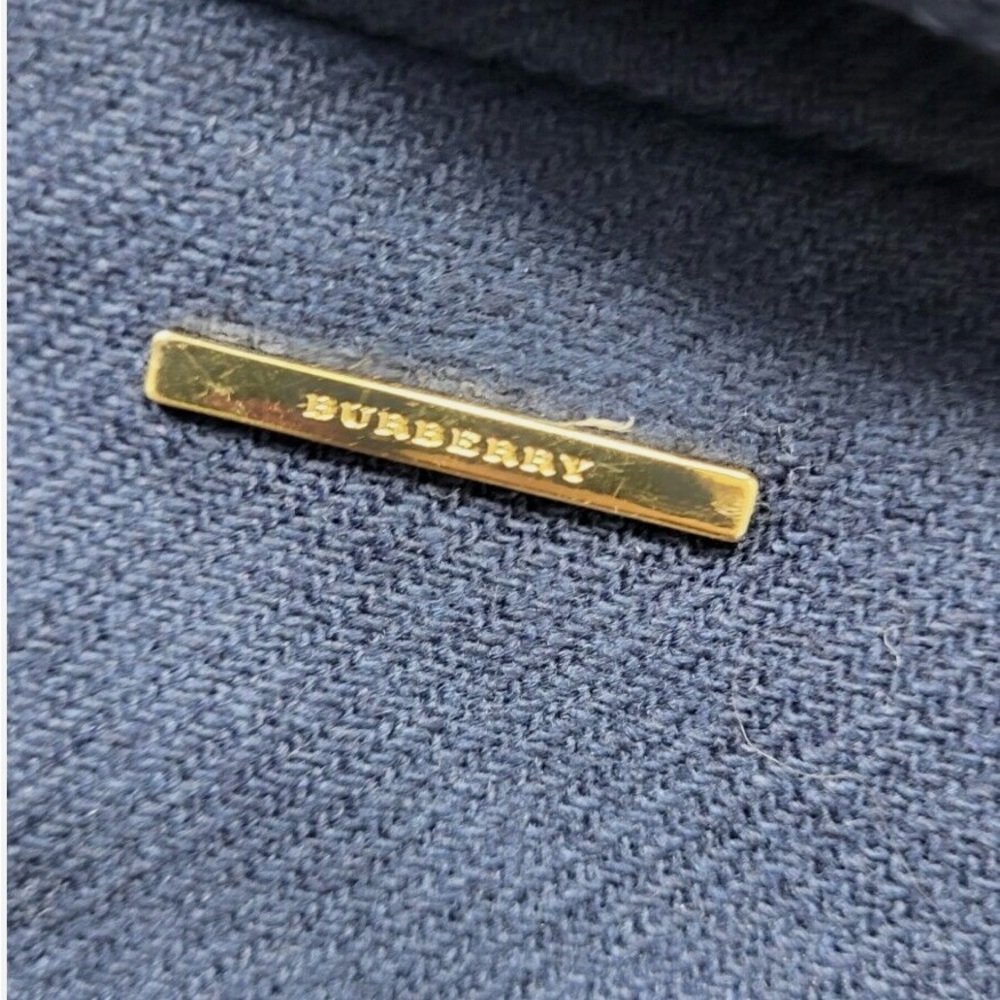 Burberry Navy Wool & Cashmere Coat -Size 38 or 4 - Picture 14 of 14
